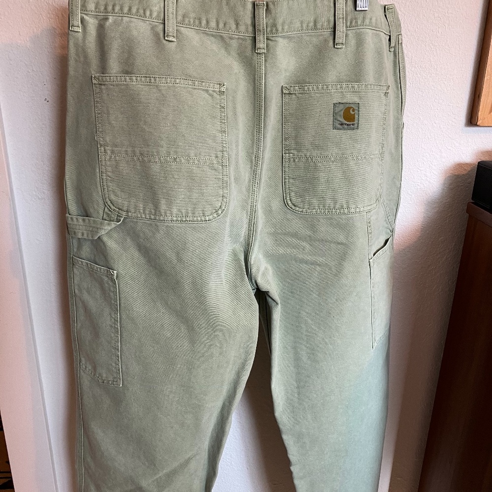 Carhartt Single Knee Light Green Work Pants - NWOT